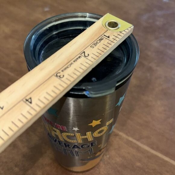 Stainless Steel Tumbler With Lid 20 Oz "Were Nacho Average Team" Print - Picture 6 of 6